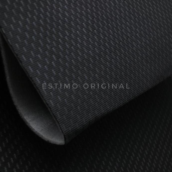 Kain Busa Jok mobil Hitam Motif garis putus