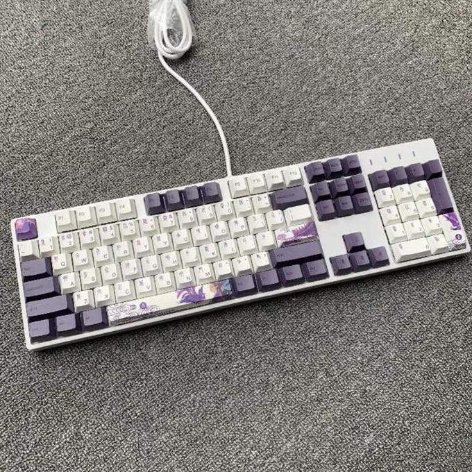 Keycap Keycaps Keyboard Japan PBT OEM Profile Dye Sublimation Purple