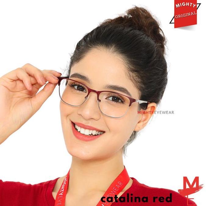 MIGHTY Kacamata PhotoChromic AntiRadiasi Wanita CATALINA RED