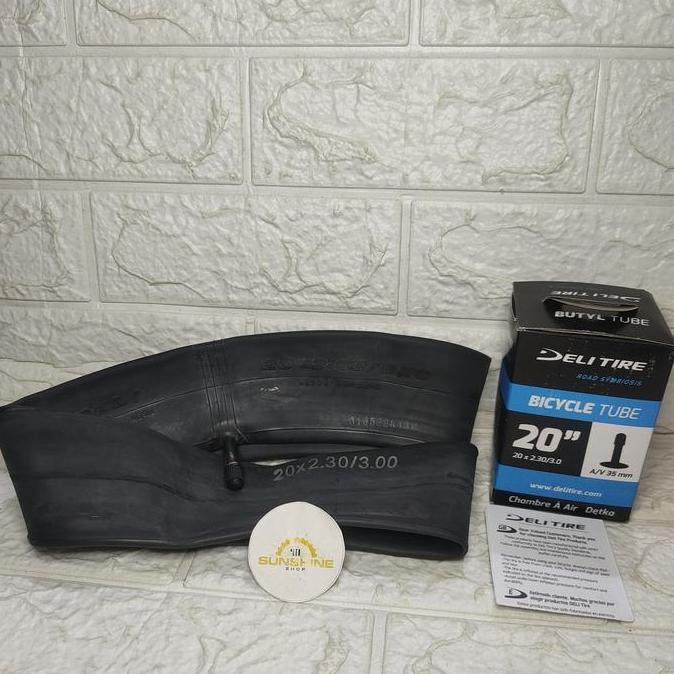 Ban Dalam Sepeda BMX 20 Deli Tire 20 x 2.30 - 3.0 Cop Pentil Motor AV 35mm