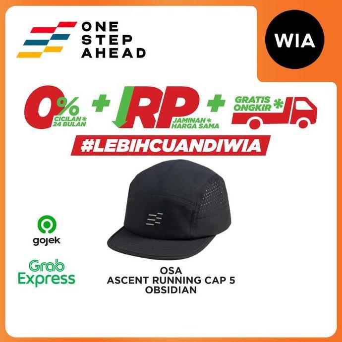 WIA One Step Ahead (OSA) Ascent Running Cap 5 - Topi Lari Olahraga Lightweight