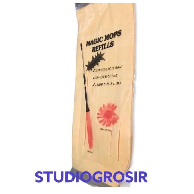 Refill Refil kain pel dorong kuning magic mop / smart mop Sunflower