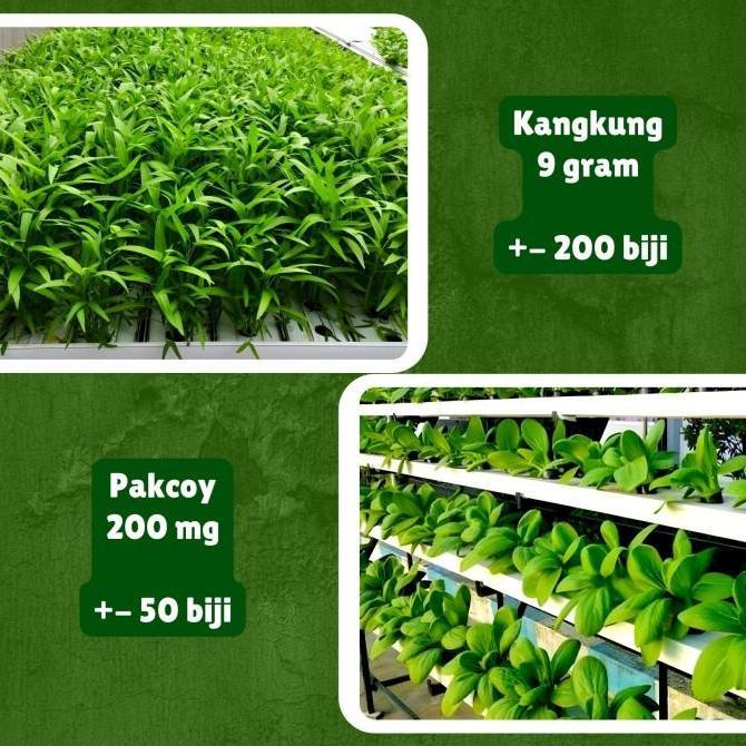 Paket Benih Bibit Sayuran Daun Lengkap 10 Jenis Benih Sayuran