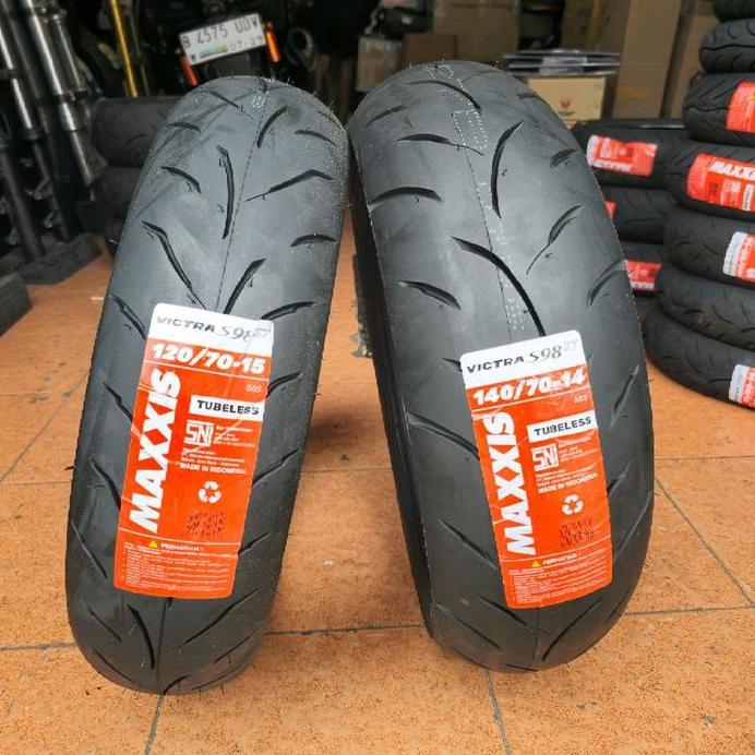 Ready Ban xmax maxxis victra s98 120/70 R15 140/70 R14 soft compound terbaru ban FORZA