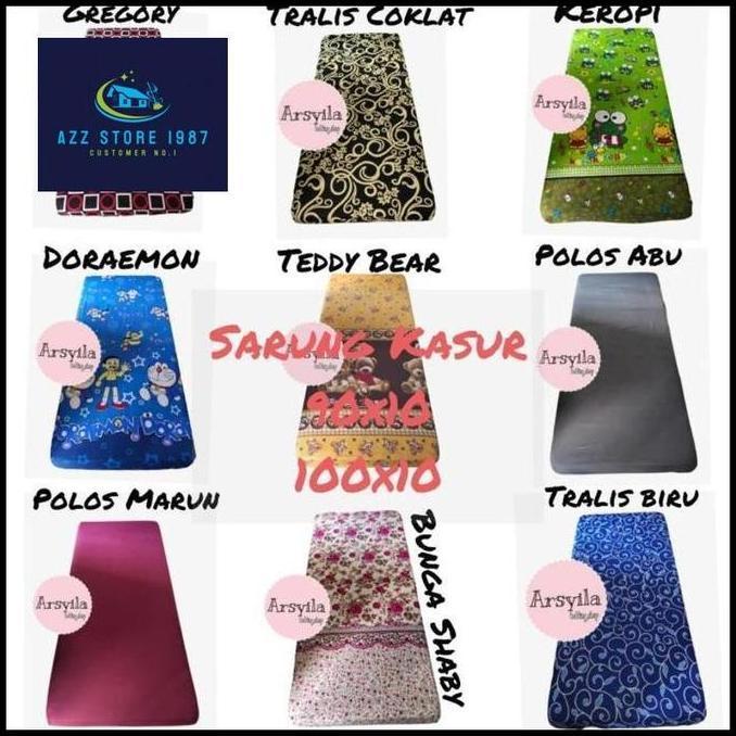 sarung kasur/sprei resleting 100x200x10/90x200x10