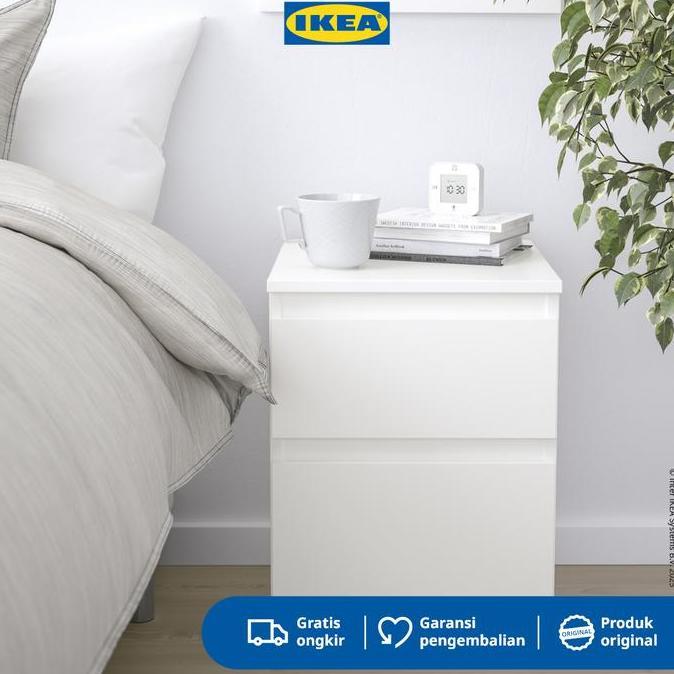 IKEA KULLEN Lemari 2 Laci Putih Minimalis 35x49 cm Furniture