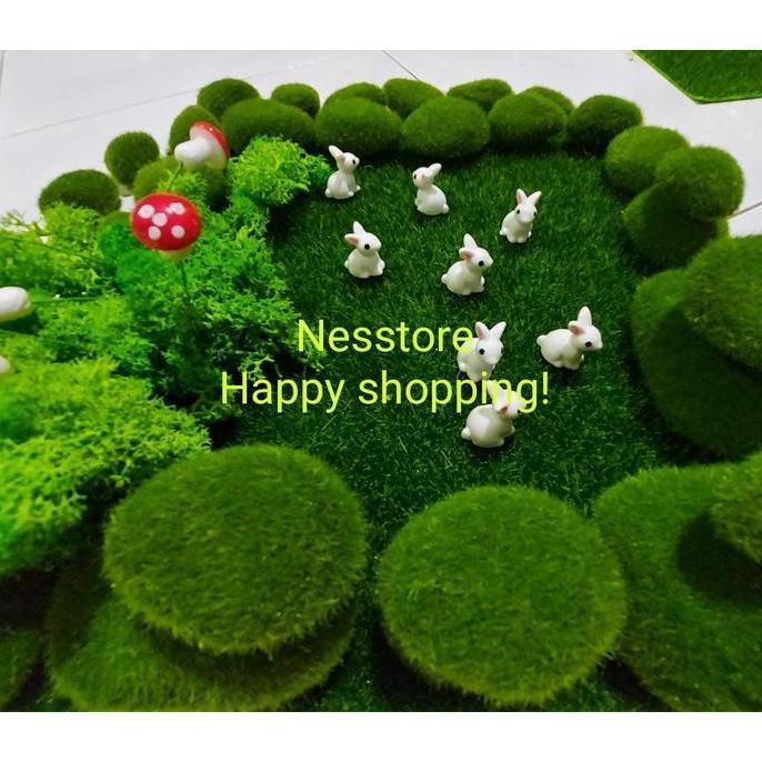 Kelinci Miniatur Maket Miniatur Resin Kelinci Mini Hiasan Paskah