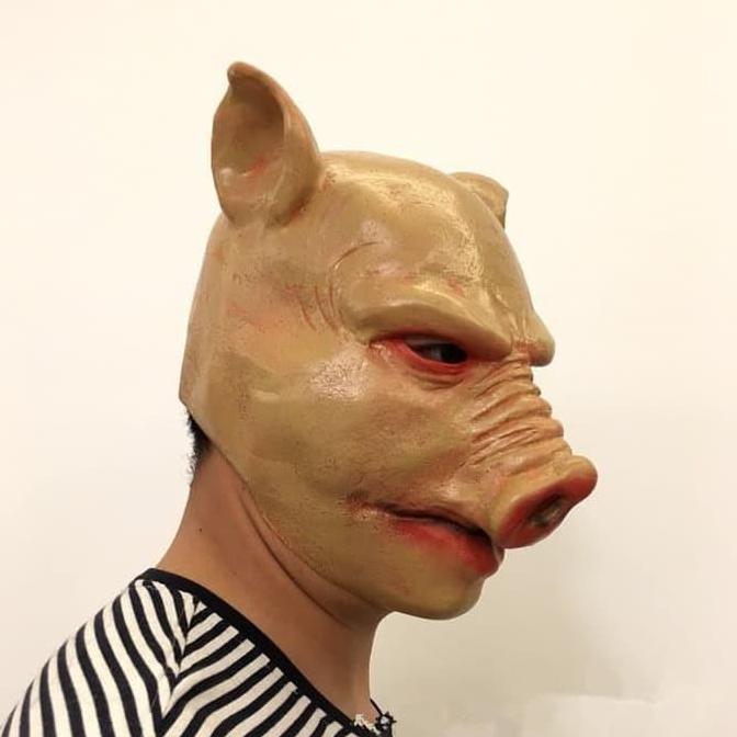 Topeng Babi Seram Halloween Latex