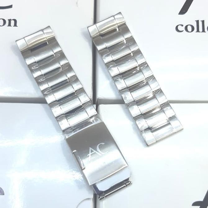 JUAL RANTAI JAM TANGAN STAINLES STEEL SILVER AC9205 AC 9205 24MM Orig