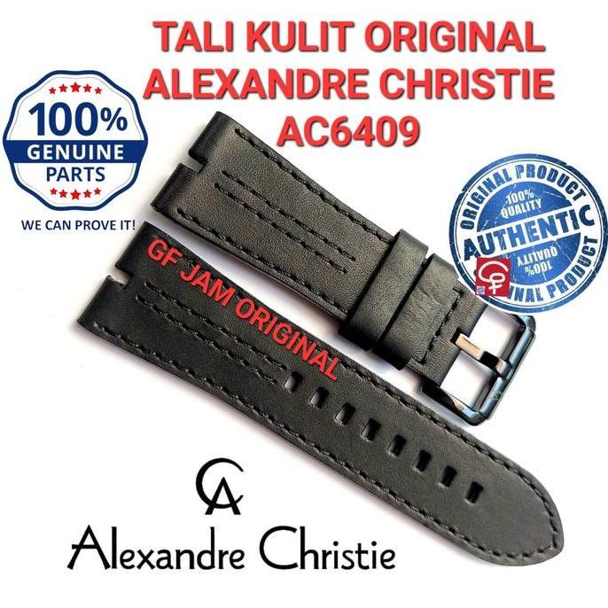 STRAP KULIT TALI JAM TANGAN ALEXANDER CHRISTIE AC6409 AC 6409 ORIGINAL