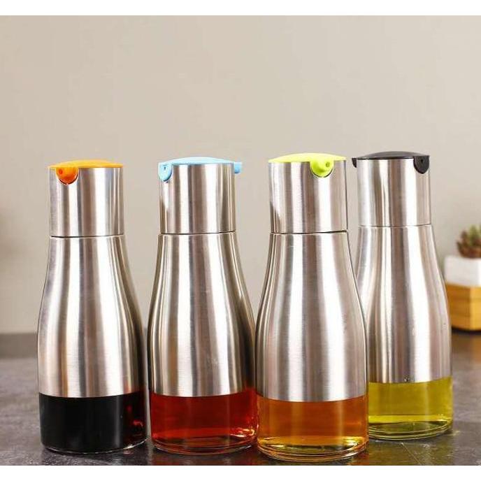 Botol Minyak 2 Sisi / Botol Minyak Antik lapis Stainless / Botol Minya