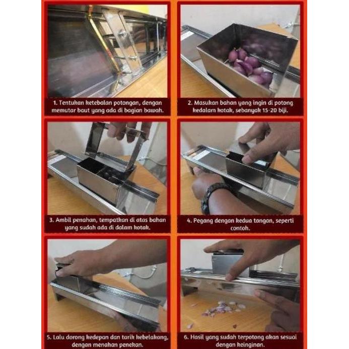 Alat Pengiris Bawang Serbaguna Stainless Alat Pemotong Sayuran Masak