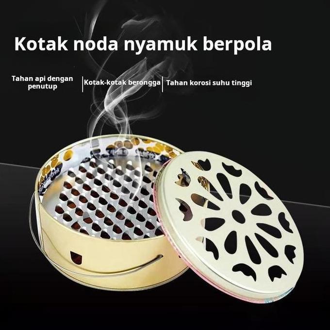 Kotak obat nyamuk bakar kreatif baja tahan karat rak obat nyamuk dalam ruangan rumah luar ruangan ko