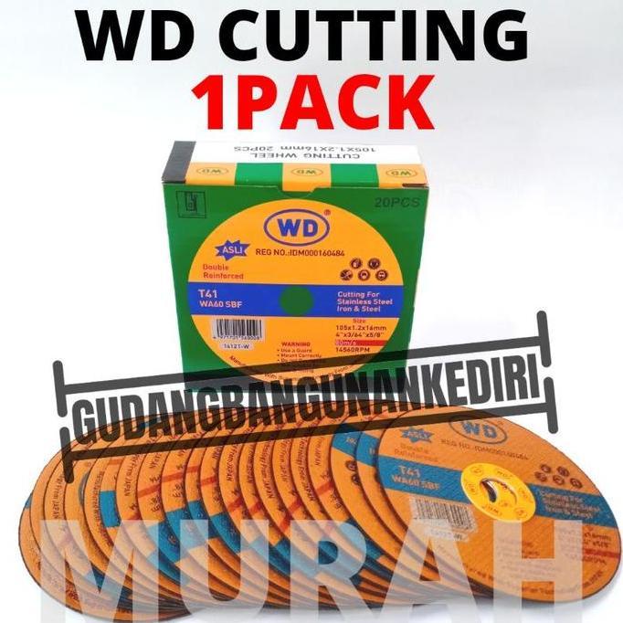 [1 PACK] WD gerinda potong 1 box pack / batu gerinda potong WD / batu potong WD / WD 4 / WD cutting 