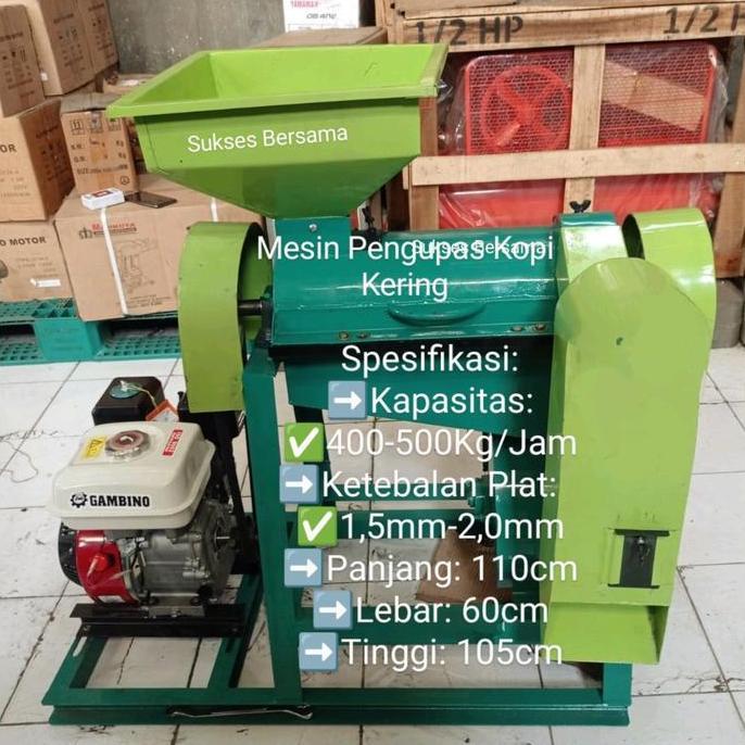 Mesin Pengupas Kopi Kering / Mesin Huller Kopi. Kering