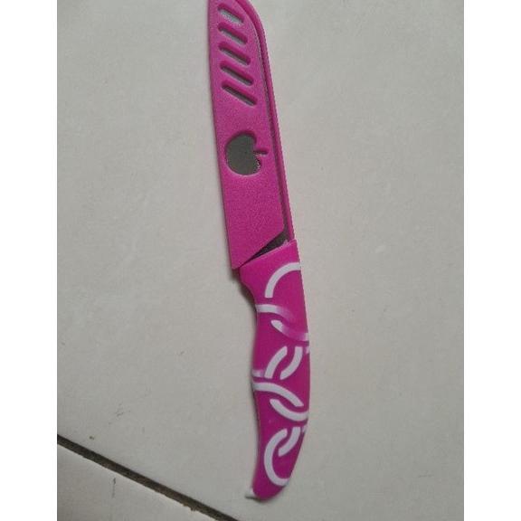 PROMO TERBARU Pisau Dapur Kecil Stenlis Sarung / pisau set / pisau dapur murah / pisau apel