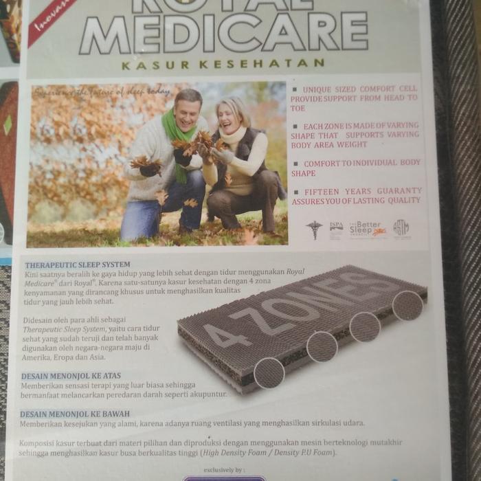 Kasur busa rebounded Royal medicare 120x200x20