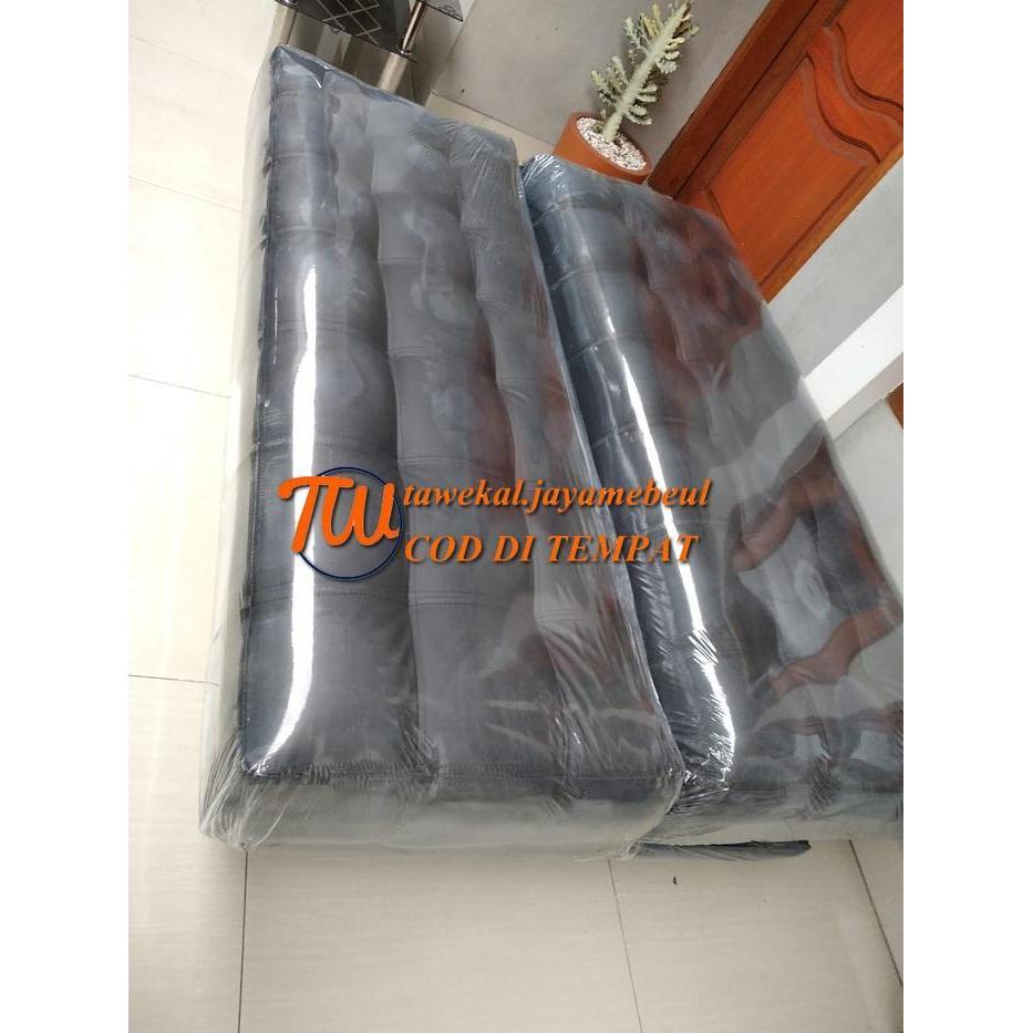 SOFA BED BAHAN FUL OSCAR DAN BUSA ROYAL SET DENGAN BANTAL MINIMALIS