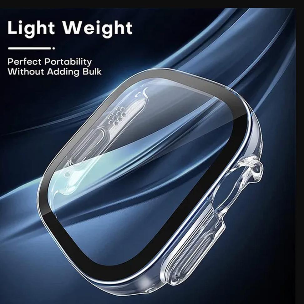 NEW 2 IN1 TEMPERED GLASS WITH CASE FOR APPLE WATCH ULTRA 3 2/ULTRA 49MM IWATCH MODEL 40 41MM 44 45MM