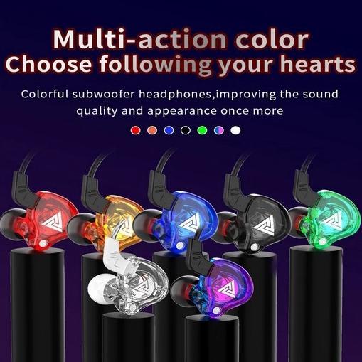 Terbaru Qkz Ak6 Qkz Ak6 Pro Qkz Ak6 Max With Mic In-Ear Earphone Hifi Fever Bass Earphone Sport Gami