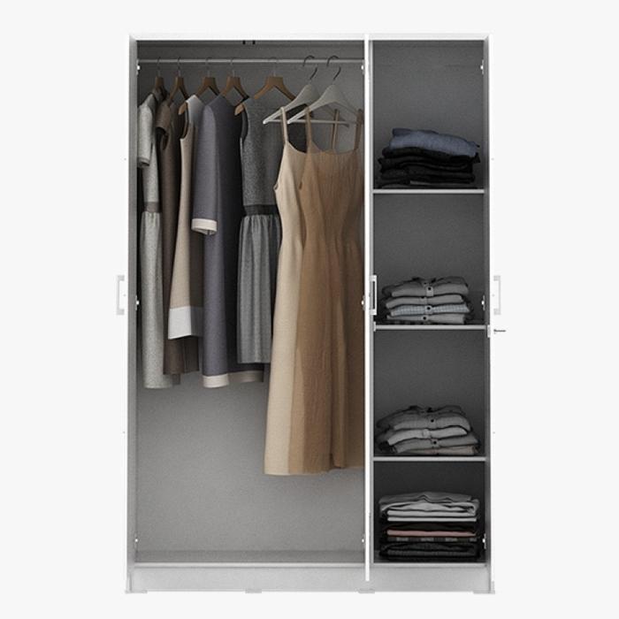 Lemari Pakaian Baju 3 Pintu Mebel Furniture Semarang