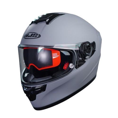 Helm Njs Full Face Zx-1 Solid Stone Grey Doff Njs Zx One Njs Zx1 Original Dan Terpercaya