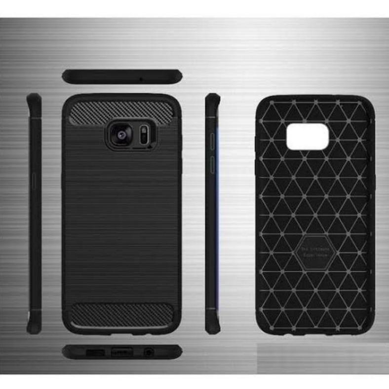 SAMSUNG S7 / S7 EDGE / S6 / S6 EDGE / S6 EDGE PLUS SOFT CASE BLACK IPAKY CARBON FIBER CASE