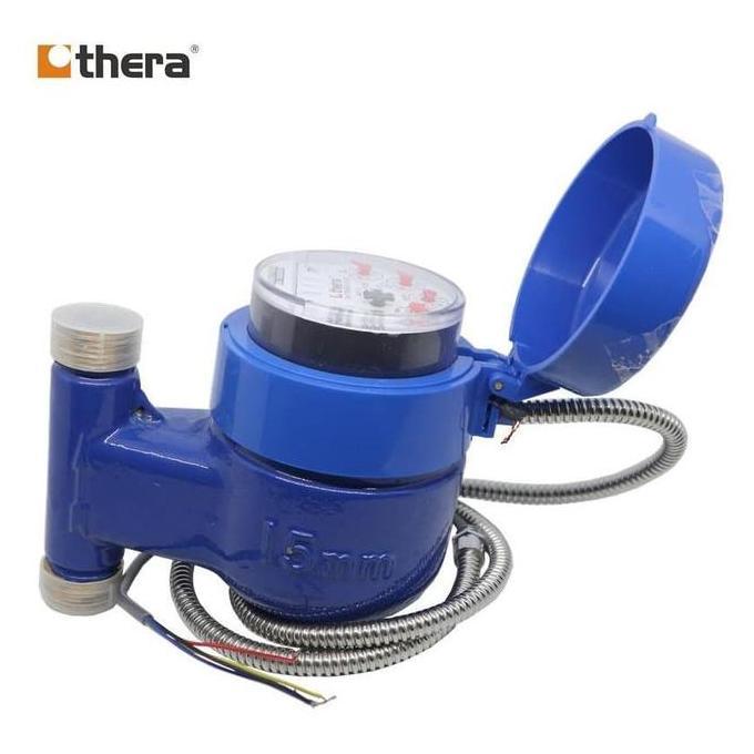 Thera Twem500V-C25Bc, Dn15(1/2"), Water Meter Modbus, Brass - Vertical