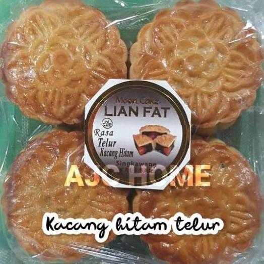 MOONCAKE LIAN FAT TAUSA HITAM TELUR ASIN | MOON CAKE KCG HITAM TELUR