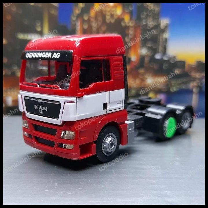 DISKON AWM HEAD TRUCK 3 AS SKALA 1:87 MAN MERAH PUTIH LIVERY OEHNINGER AG C07 