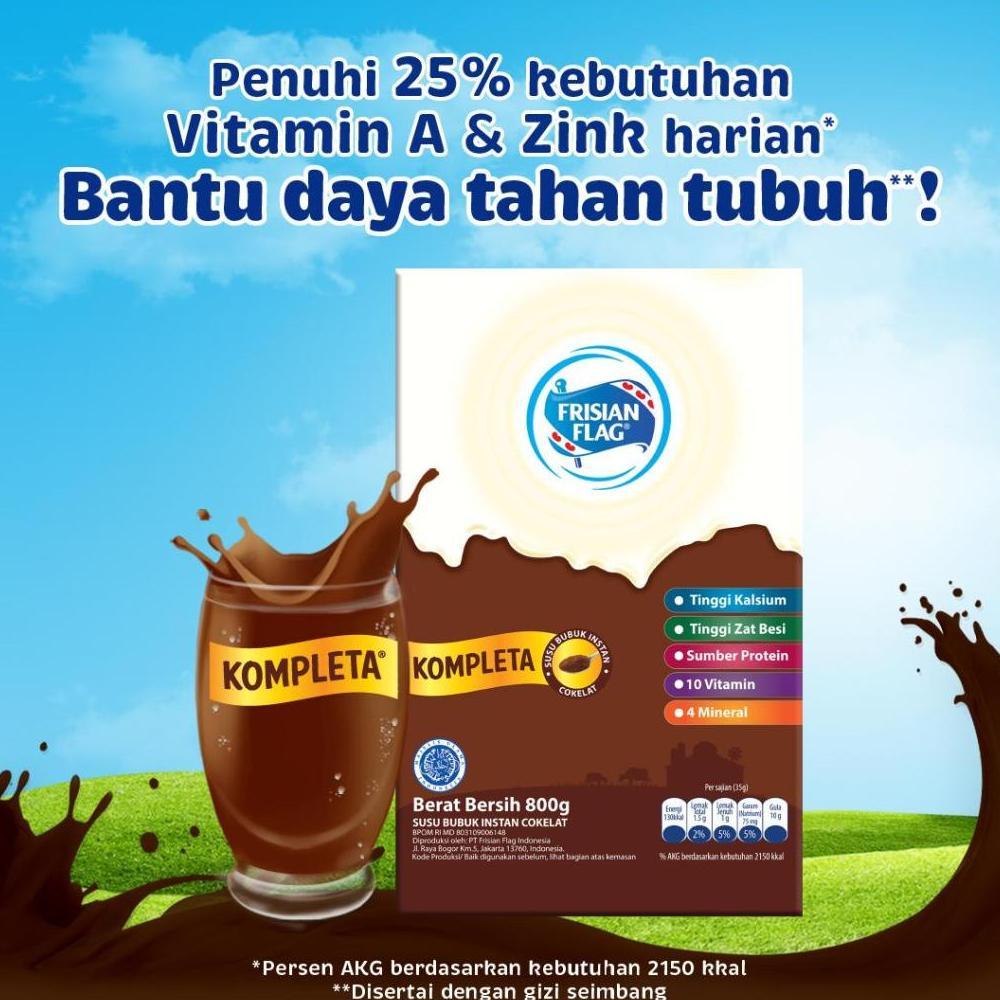 Terlaris Frisian Flag Fullcream Purefarm 800g/ Frisian Flag Kompleta Vanilla /Cokelat 800gr
