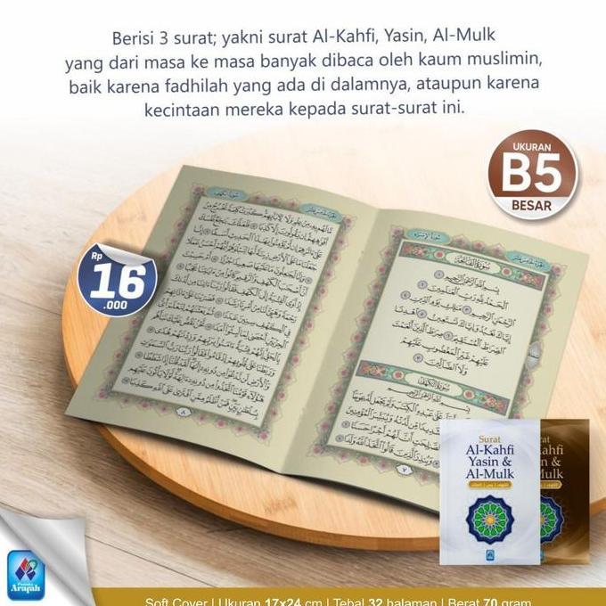 Ready Buku Surat Al-Kahfi, Yasin & Al-Mulk