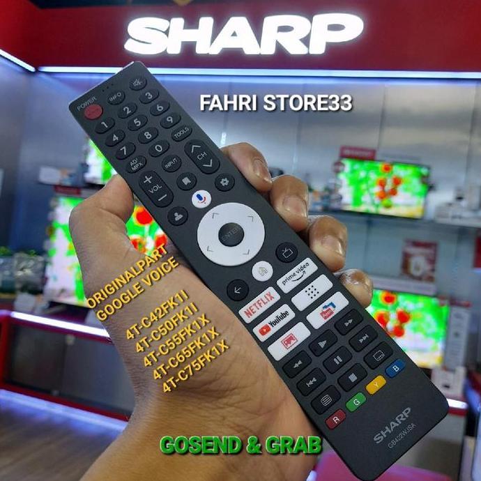 TERMURAH - Remote Tv Sharp Google TV GB422WJSA Google voice Asistent