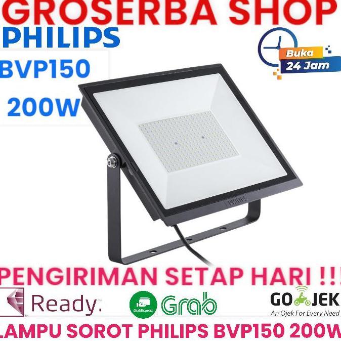 Philips Led Flood Light Bvp150 Psu 200W - Lampu Sorot Philips Bvp 150
