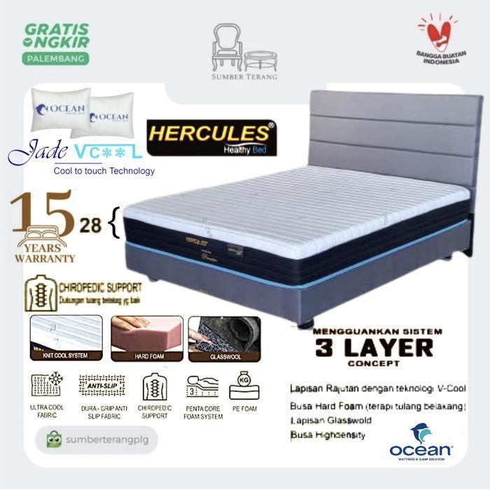 Matras Orthopedic Springbed Ocean Jade Vcool Healthy Bed Hercules Premier Vcool Matras Orthopedic Ka