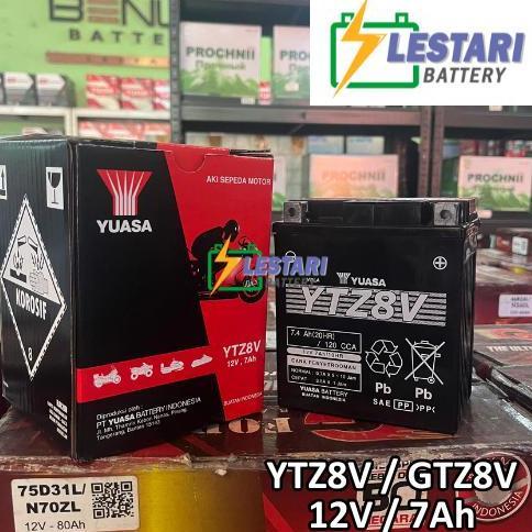 Aki Motor Kering Yuasa YTZ8-V / YTZ8V / YTZ 8V / GTZ8V
