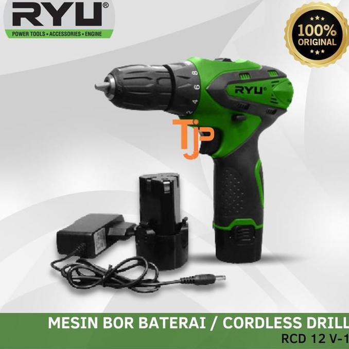 HARGA DISC - RYU MESIN BOR BATERAI RCD 12V-1 / CORDLESS DRILL ( Unit Only )