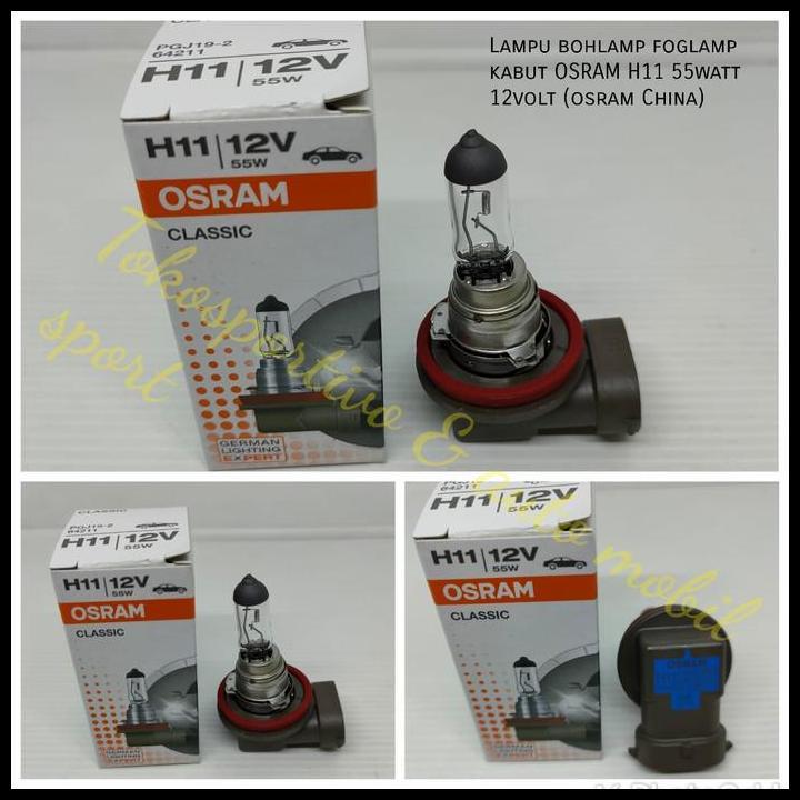 DISKON LAMPU BOHLAMP FOGLAMP KABUT H11 OSRAM 12V 55W LAMPU KABUT H11 OSRAM
