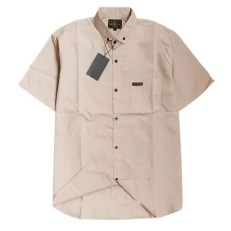 LIMITED Baju Kemeja Pria Lengan Pendek Premium Atasan Casual Jumbo Hem Cowok Keren Original Distro