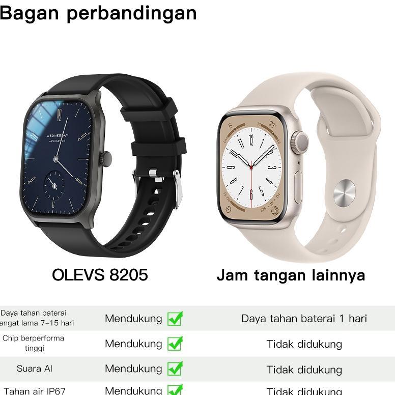 MURAH OLEVS Jam Tangan Pria Wanita Original Anti Air Smartwatch Multifungsi Digital Watch