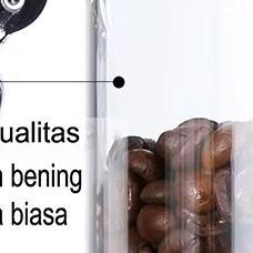 Toples Kedap Udara Toples Kaca Dan Tutup Kayu Dan Seal Toples Kopi Gula Teh Coffee Canister Glass St