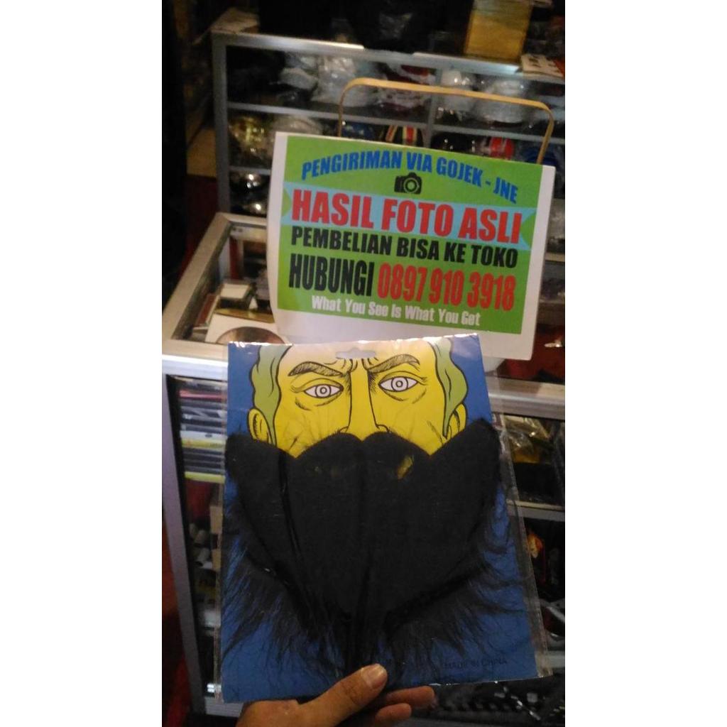 JENGGOT PALSU KUMIS PALSU BREWOK PALSU KUMIS SINTETIS JENGGOT MAINAN