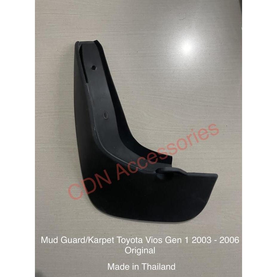 Mud Guard Vios Gen 1/Karpet Lumpur Vios Lama 2003-2006 Original Toyota murah