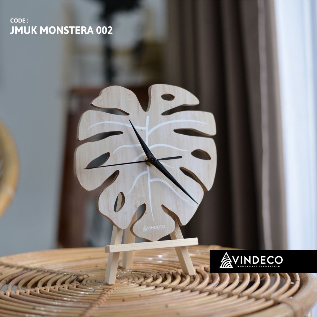 Jmuk20 / Jam Duduk Ukiran / Jam Meja Ukiran / Jam Unik / Jam Kayu Ukiran / Vindeco / Scandinavian