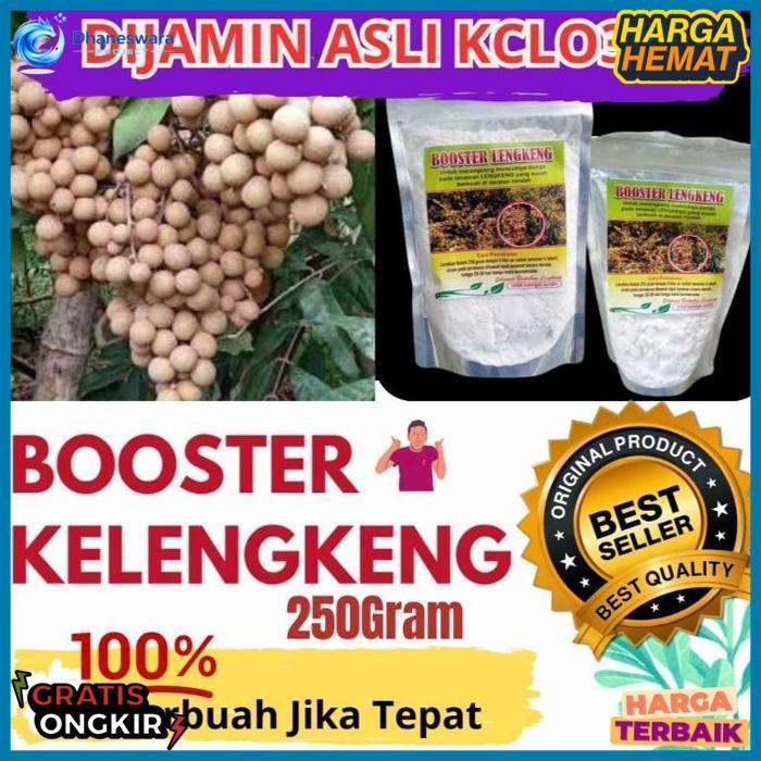 Promo.. Garansi Asli..Booster Kelengkeng Kclo3 Murni 250Gram