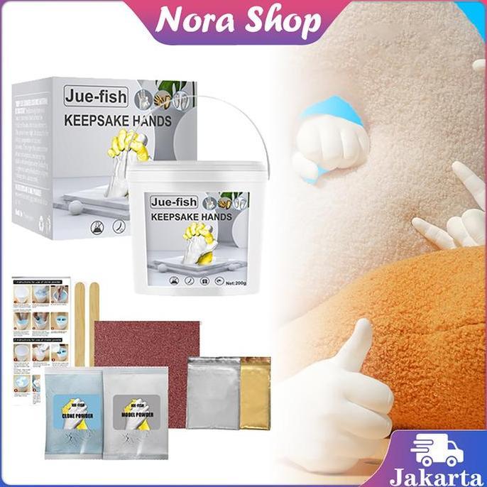 AWAYESH DIY Hand Casting Kit Hand Casting Anak Anak Cetakan Patung Tangan Hand Casting Kit Couple