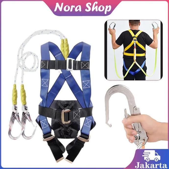 AWAYESH Safety Full Body Harness Safety Harness Body Harness Double Hook Body Harness Safety Full Bo