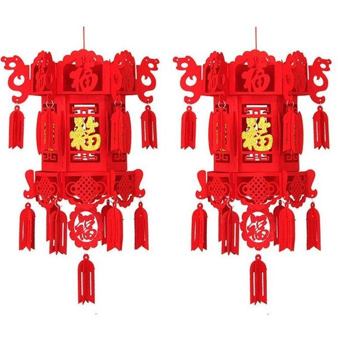 AWAYESH Lampion Lampu Gantung China Lampion Imlek Lampu Lampion Istana Lampion FU