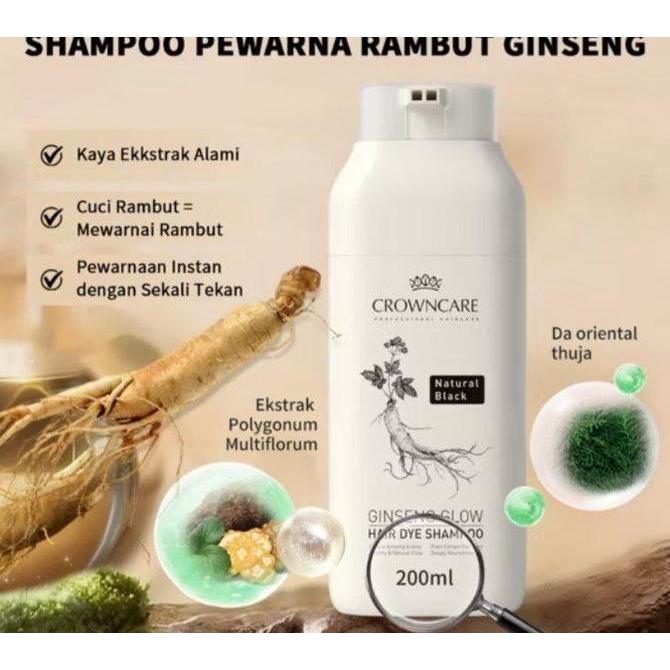 GAIZINPO Hair Ginseng Coloring Shampoo / shampo pewarna rambut ekstrak ginseng shampoo uban sampo ub