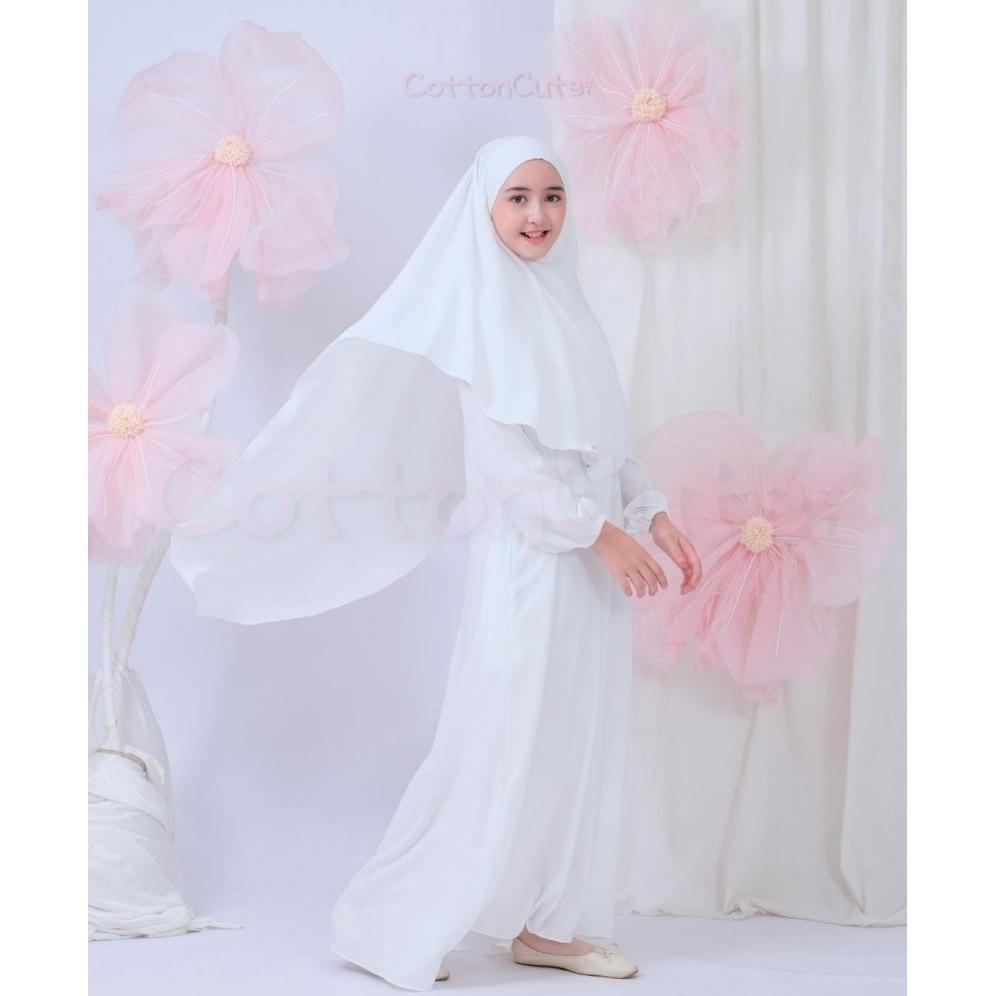 RECOMMENDED ZUNAIRA SYAR'I SETELAN GAMIS FRENCH KHIMAR UMROH MANASIK ANAK